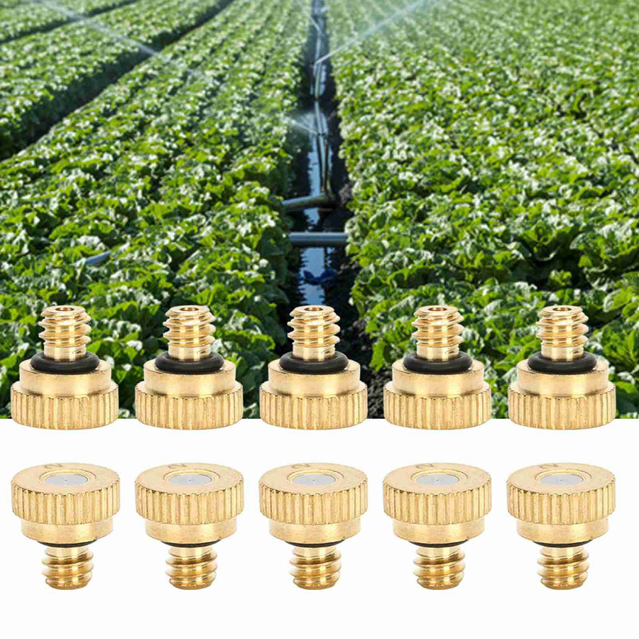 10 Stück TOMTOP JMS Messing Sprühdüsen für Niederdruck-Wasserzerstäubung und Kühlung mit 0,2 mm Düsenöffnung - Bild 2