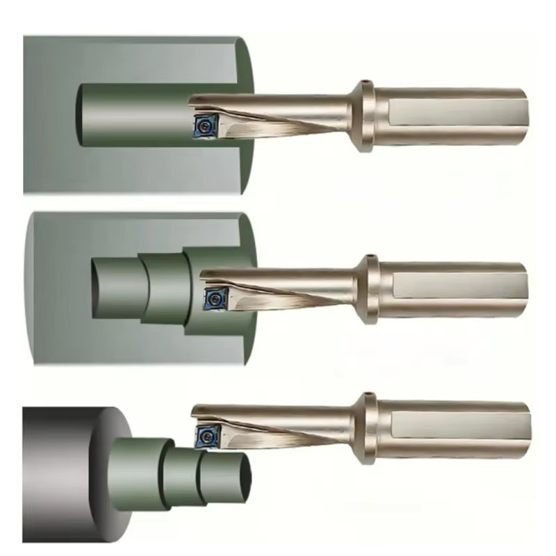 KEERNUO SF TCAP Einseitiger U-Bohrer für Wendeschneidplatten QCMT in Silber - Bild 2