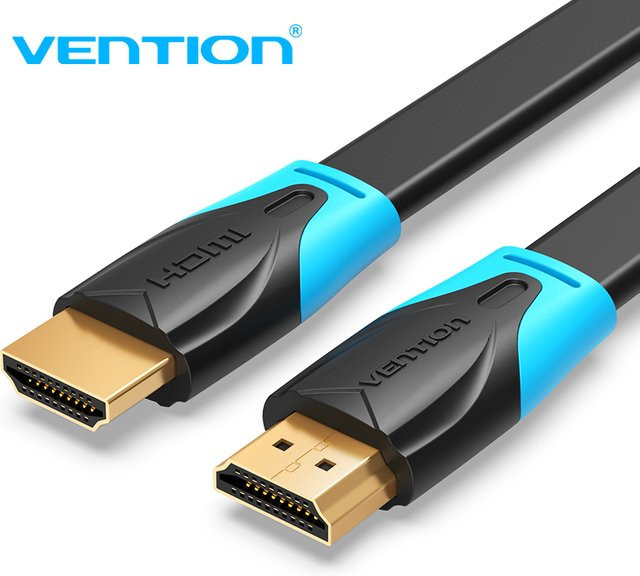 Vention High-Speed V2.0 HDMI-Kabel in Schwarz für 4K*2K, 3D und 1080P HD zur Verbindung von Monitor, Computer, TV, PS3/4 und Projektor - Bild 1