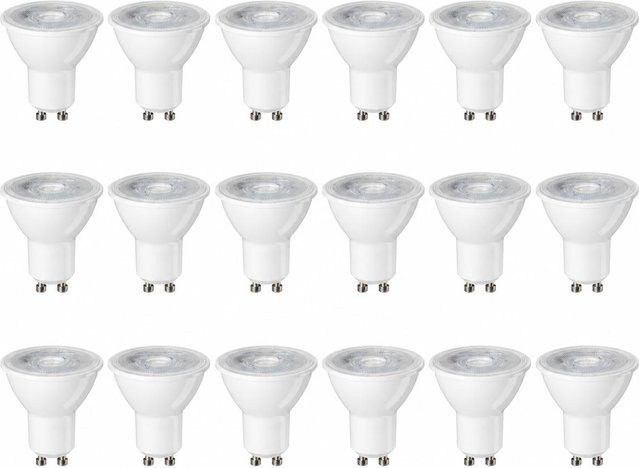 18er Set HuaJin Lighting GU10 LED-Strahler 7W Warmweiß CRI85 Energiesparlampen für die Innenbeleuchtung - Bild 1