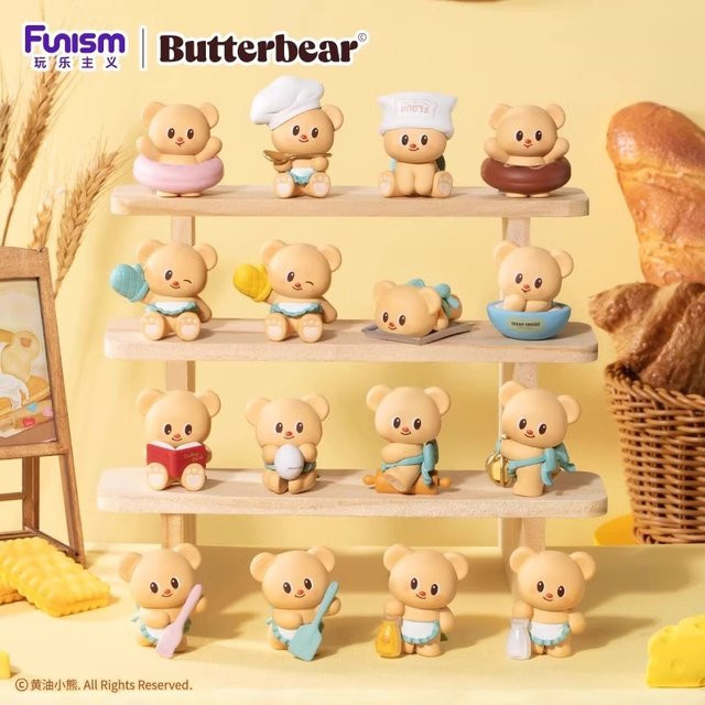 FUNISM Butterbear Blind Box Backexperte Bärenkopf Mini-Figuren, Puppe - Bild 1