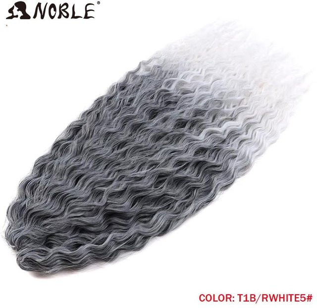 Lockiges Häkelhaar Wasserwelle Ombre Blond, 24 Zoll, 300g, Unisex - Bild 1