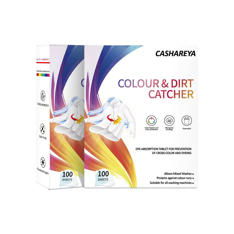 100 Blatt Farbfänger-Wäschelein Farbstoffabsorbierendes Papier für die Waschmaschine in Weiß und Multicolor zur Vermeidung von Farblauf und Fleckenübertragung - Bild 2