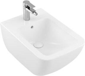 Villeroy & Boch Wand-Bidet Venticello in Weiß mit Überlauf, B/T: 37,5 x 56 cm - Bild 1