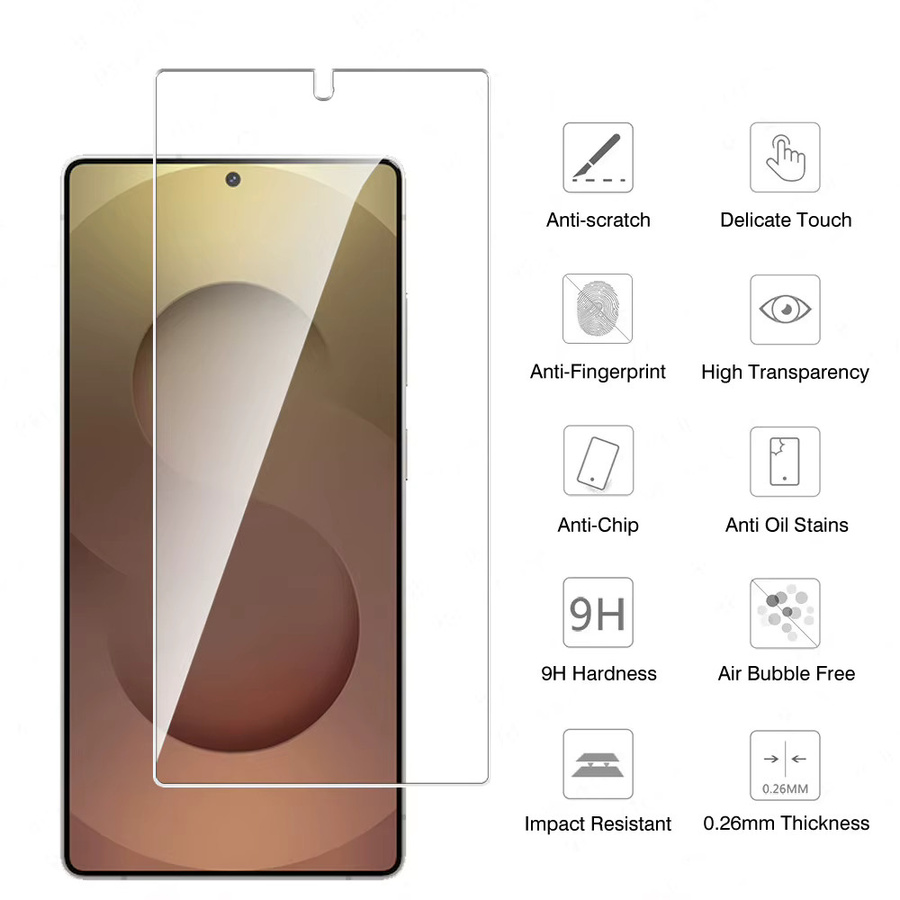 Samsung Galaxy S25 Ultra S23 Plus S24 FE Screen Protector aus gehärtetem Glas, transparent, 1-5 Stück - Bild 2