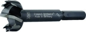 FAMAG Bormax Forstnerbohrer mit Hartmetallspitze und Zentrierspitze, Durchmesser: 20 mm, Länge: 90 mm, Schwarz - Bild 1