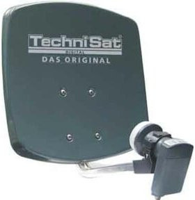 TechniSat DIGIDISH 45 Sat-Schüssel mit Twin-LNB und Wandhalterung in Schiefergrau - Bild 2