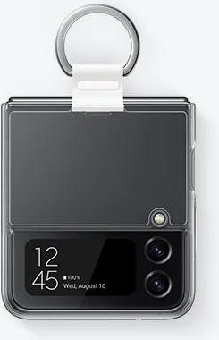 Samsung Clear Cover mit Ring für Galaxy Z Flip4, transparente Handyhülle - Bild 1