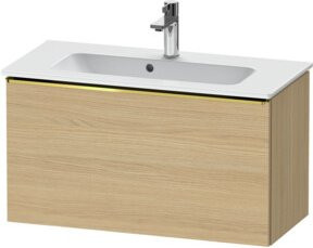 Duravit Waschtischunterschrank D-Neo Compact, Eiche Natur, wandhängend, B/T/H: 81 x 37,2 x 44 cm - Bild 1