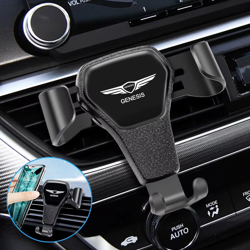 Universal-Autotelefonhalter für Genesis G80 GV70 GV80 GV60 G70 Essentia Neolun G90 GV90 in Schwarz für das Armaturenbrett - Bild 4