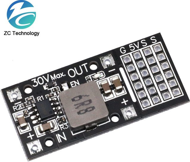 6-Kanal Servo Power Treiberplatine SY8205/MP2482 Step-Down-Modul 5V 5A für Arduino und Raspberry Pi, Schwarz - Bild 1