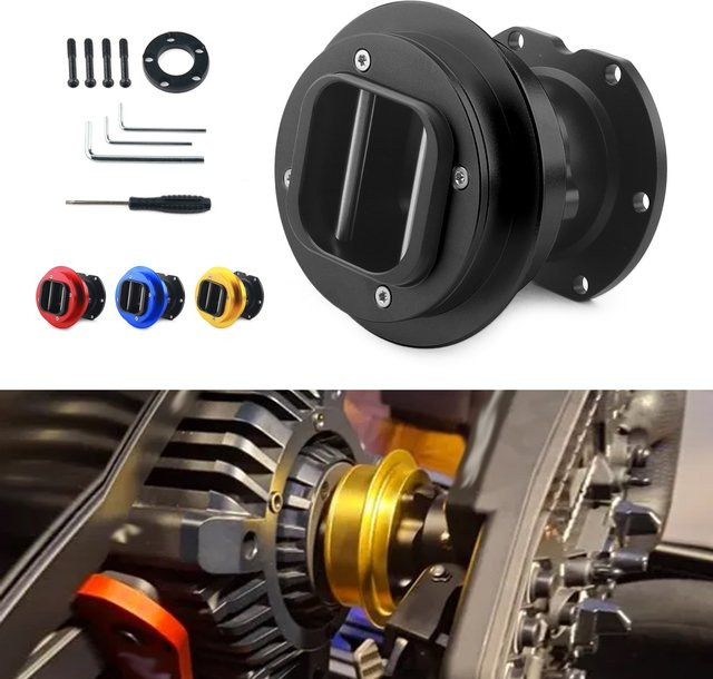 Fanatec QR2 Wheel-side und QR2 Pro Wheel-side Upgrade für Gran Turismo DD Pro Lenkradzubehör in Gelb - Bild 1