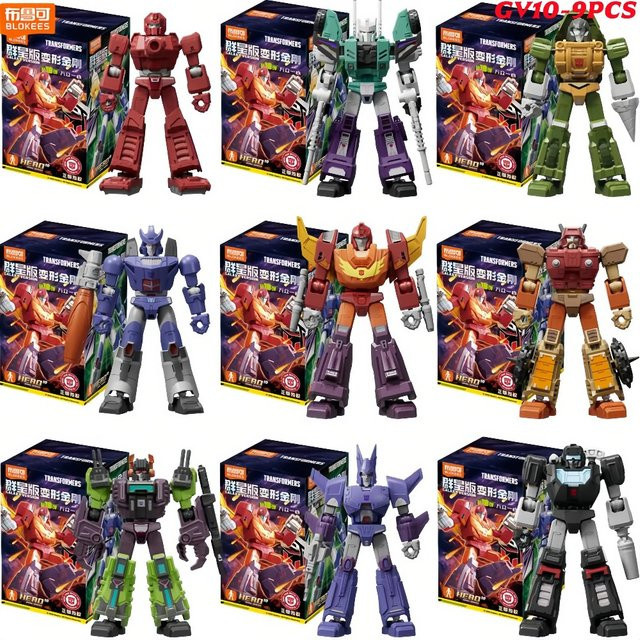 Blokees Transformers Rodimus Prime Unicron Head Blitzwing Metroplex, Actionfiguren, 9-teiliges Set - Bild 1