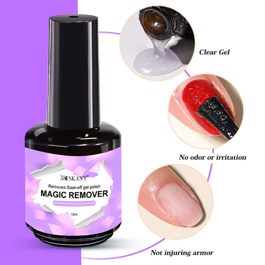 MOSKANY Magic Remover Nagel-Gel-Nagellack, 15 ml - Bild 4