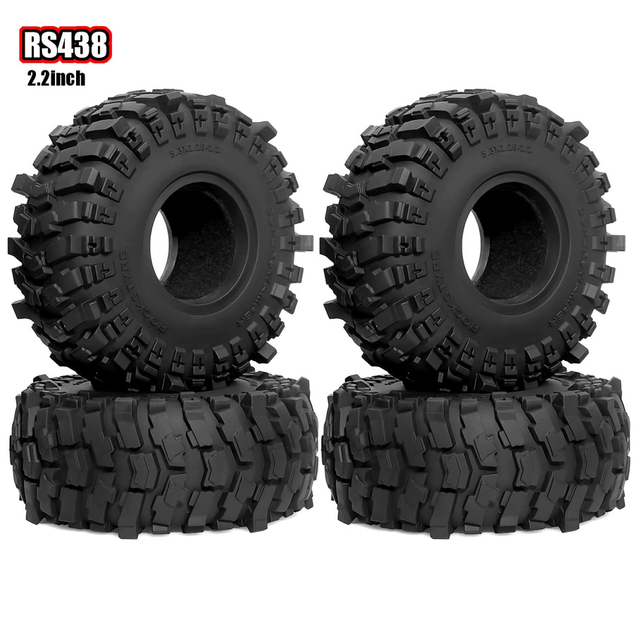 RC Crawler Reifen Räder, 4-teiliges Set, High Grip Gummireifen, 133mm - Bild 7