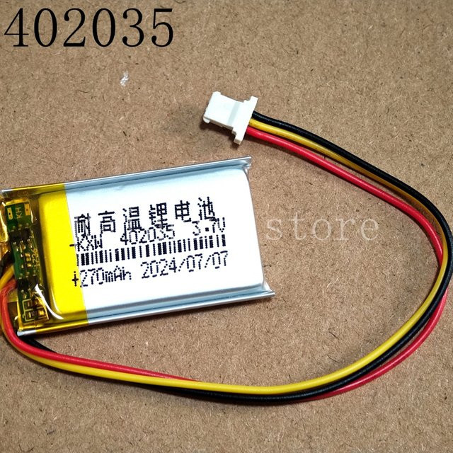 Xiaomi Polymer-Lithium-Batterie 3,7 V 402035 mit 3-Draht-Stecker für Dashcam - Bild 1