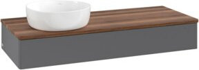 V&B Waschtischunterschrank Antao mit Beleuchtung, Anthrazit lackiert, B/H/T: 120 x 19 x 50 cm - Bild 1