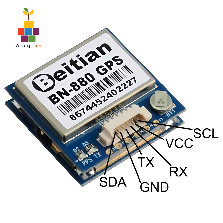 Beitian BN-880 GPS-Modul mit HMC5883L-Kompass und Unterstützung für GPS, GLONASS, Galileo und BeiDou für FPV-Drohnen - Bild 2