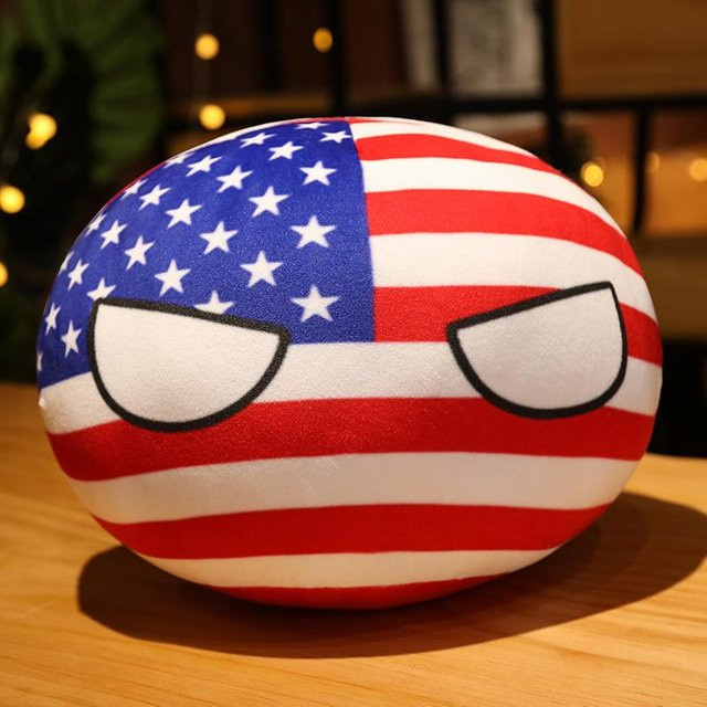 Polandball Länderball Spielzeug Plüschpuppe, 40cm, ab 3 Jahre - Bild 1