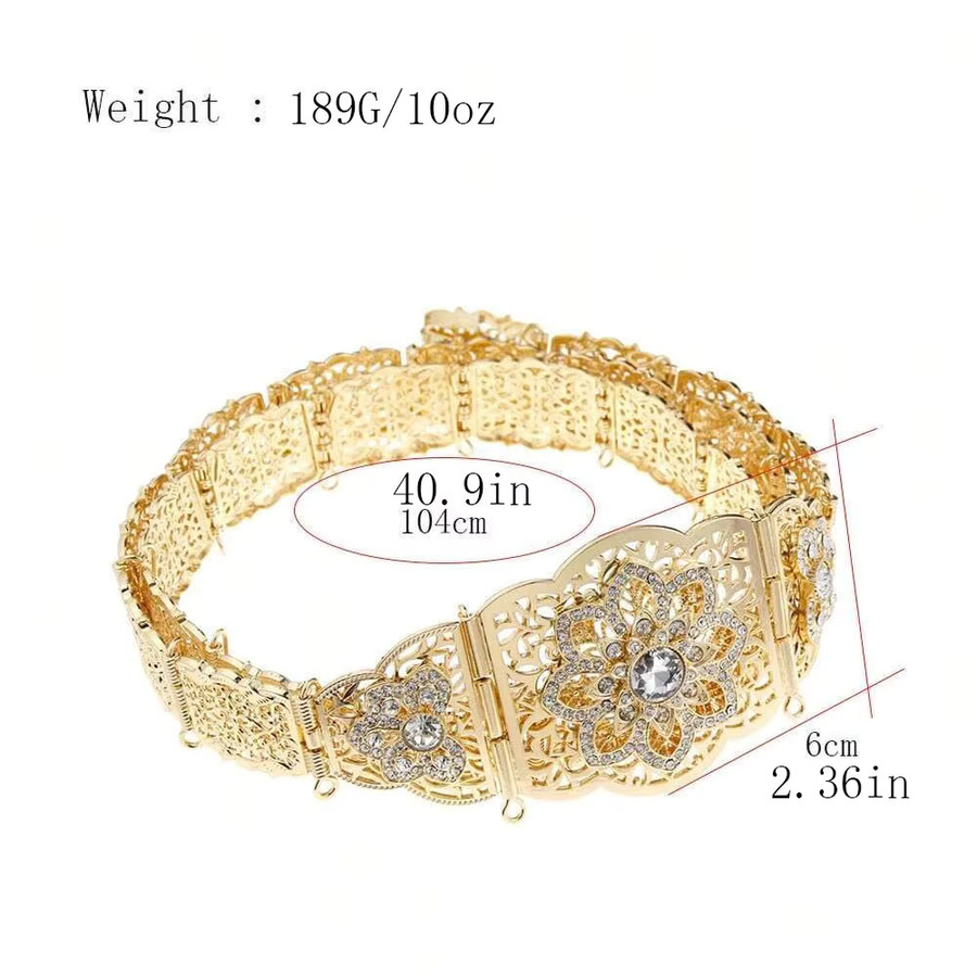 sunspice ms. Taillenkette, Kristall, Gold, Damen - Bild 2