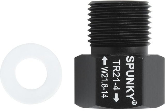 OutsideWorld Soda Zylinder Adapter Konverter Schwarz Kunststoff Innengewinde TR21x4 auf Außengewinde W21.8-14 - Bild 1