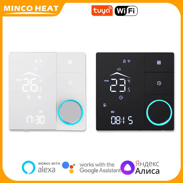 Minco Heat Smart Knob WiFi Temperaturregler zur App-Steuerung für Wasserboiler, Gasboiler und Fußbodenheizungen - Bild 1