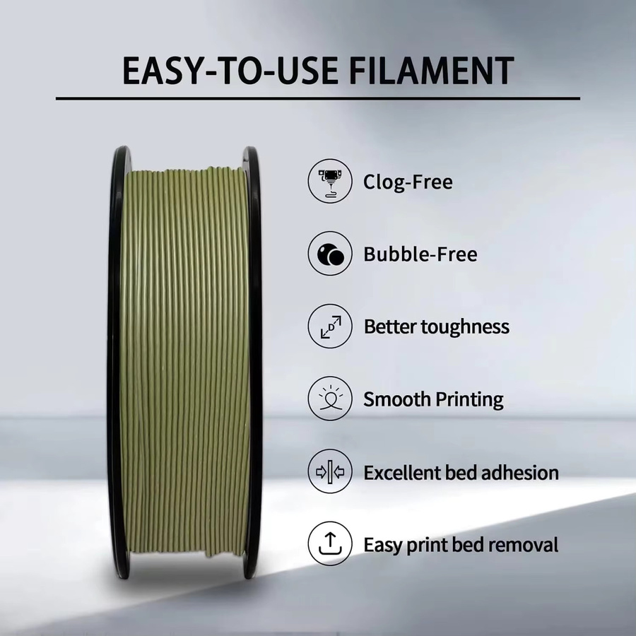 HP3DF PLA-Filament für FDM-Drucker, 1,75 mm, Beige, 1 kg Spule - Bild 3