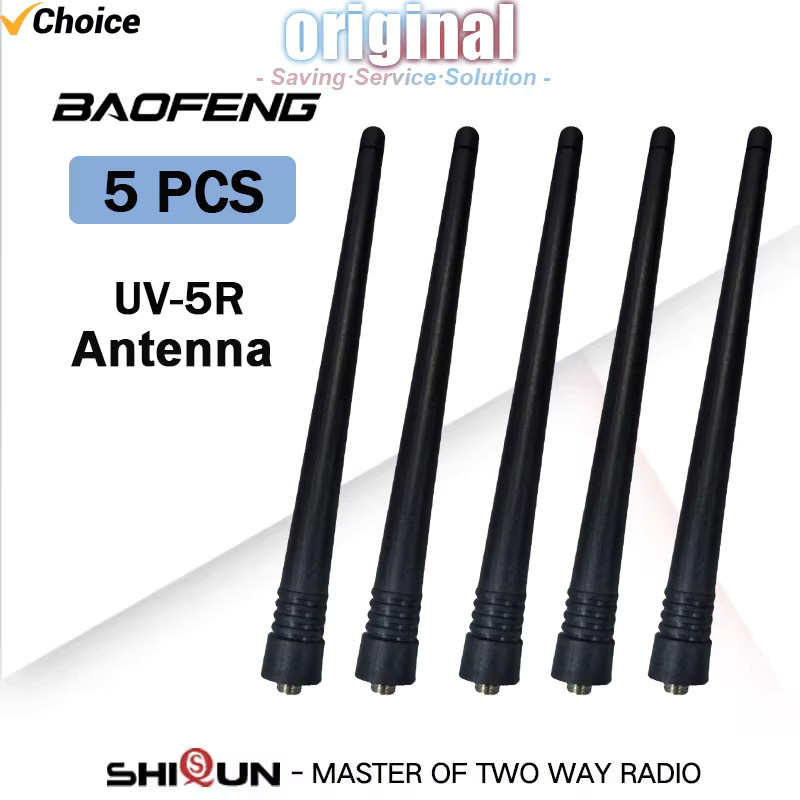 Baofeng UV-5R Dual Band Antenne mit SMA-Buchse für VHF/UHF Walkie Talkies in Schwarz - Bild 2