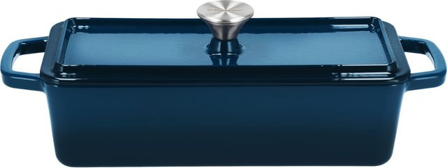 SILVERCREST Premium-Gusseisenbrotbackform, rechteckig, Blau, emailliert - Bild 1