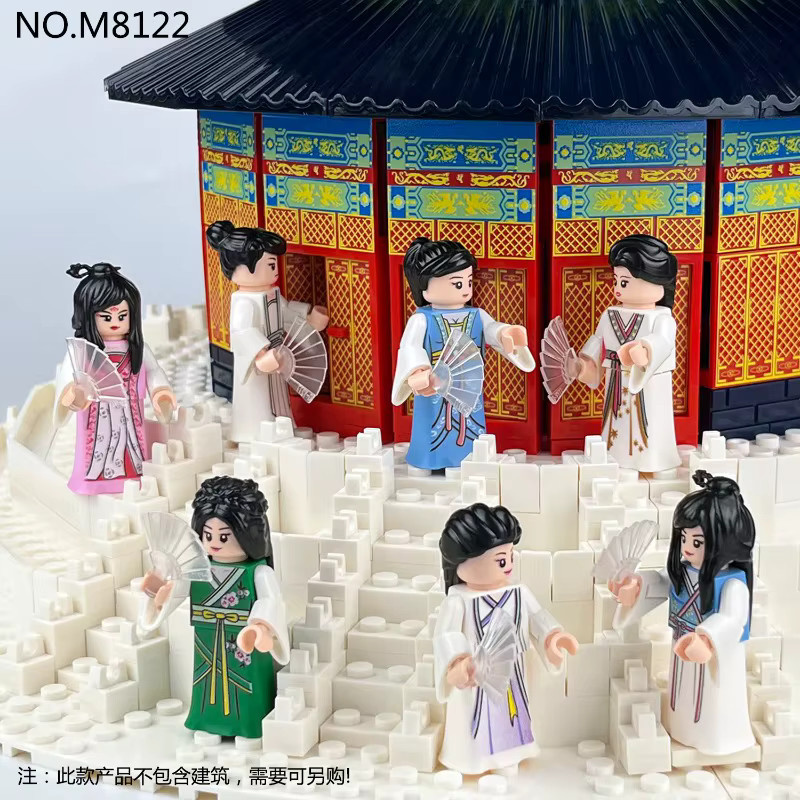Meigao M8122 Hanfu Antike Figur, Elementpuppe Mädchen, Baustein-Spielzeug - Bild 4