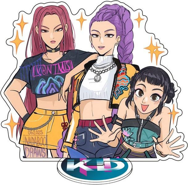 Acryl Schlüsselanhänger Dämon KPop Jäger Rumi Mira Zoe - Bild 1