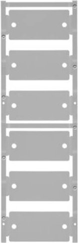Weidmüller Gerätemarkierung aus Kunststoff in Grau mit Beschriftungsfläche 60 x 30 mm zum Aufclipsen - Bild 1