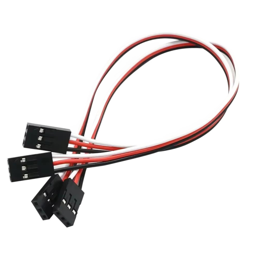 QX-MOTOR Servo-Verlängerungskabel mit JR-Stecker für ferngesteuerte Flugzeuge, 8/10 Stück Set - Bild 4