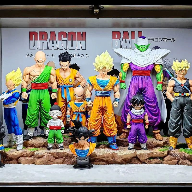 Bandai Dragon Ball Z Infinite Z Warrior Set mit 9 Anime-Figuren wie Goku, Gohan, Vegeta, Piccolo und Trunks in Multicolor - Bild 2