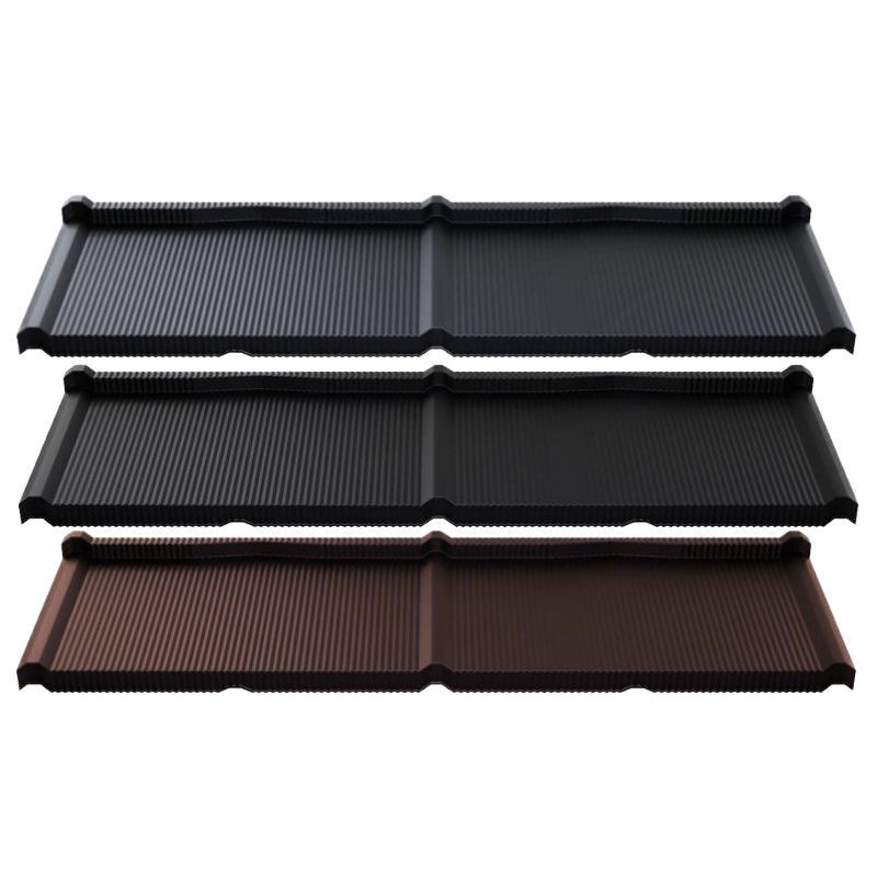 Blachotrapez Pfannenmodul Kuga aus Aluminium mit 0,60 mm Materialstärke und 350 mm Modullänge - Bild 1