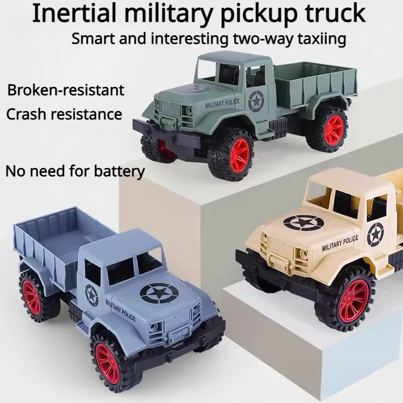 Mitty Militär Lkw Pickup, Spielzeug Auto Modell, Grün - Bild 3