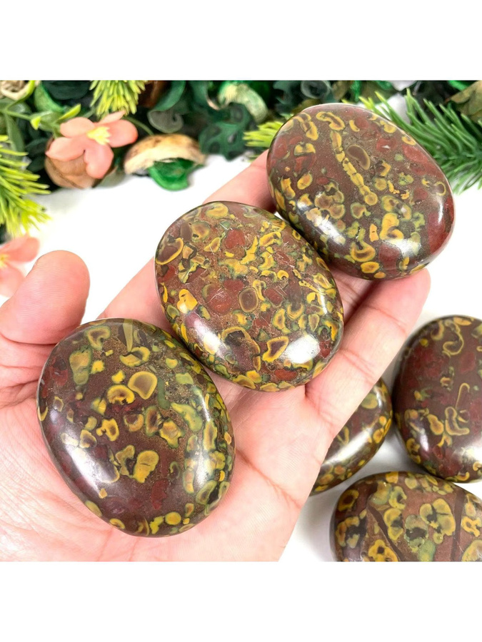 Obst-Jaspis-Palmenstein Azolit-Taschenstein von CrystalHola in Mehrfarbig im böhmischen Stil - Bild 5