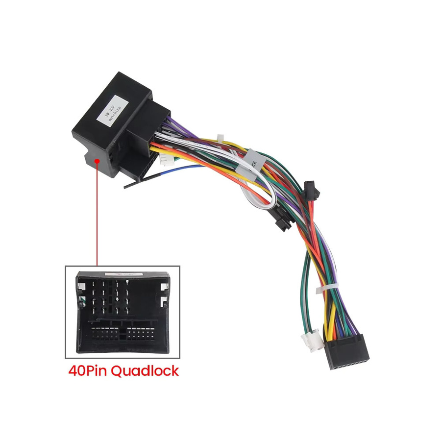 MEKEDE Autoradio Anschluss-Kabelbaum-Adapter mit Canbus für VW Golf MK5 MK6 MK7, Skoda Octavia, Fabia und SEAT - Bild 2