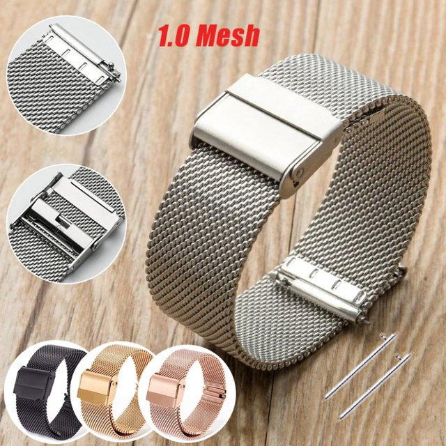 Uhrenarmband Milanaise, Edelstahl, Silber, Unisex - Bild 1