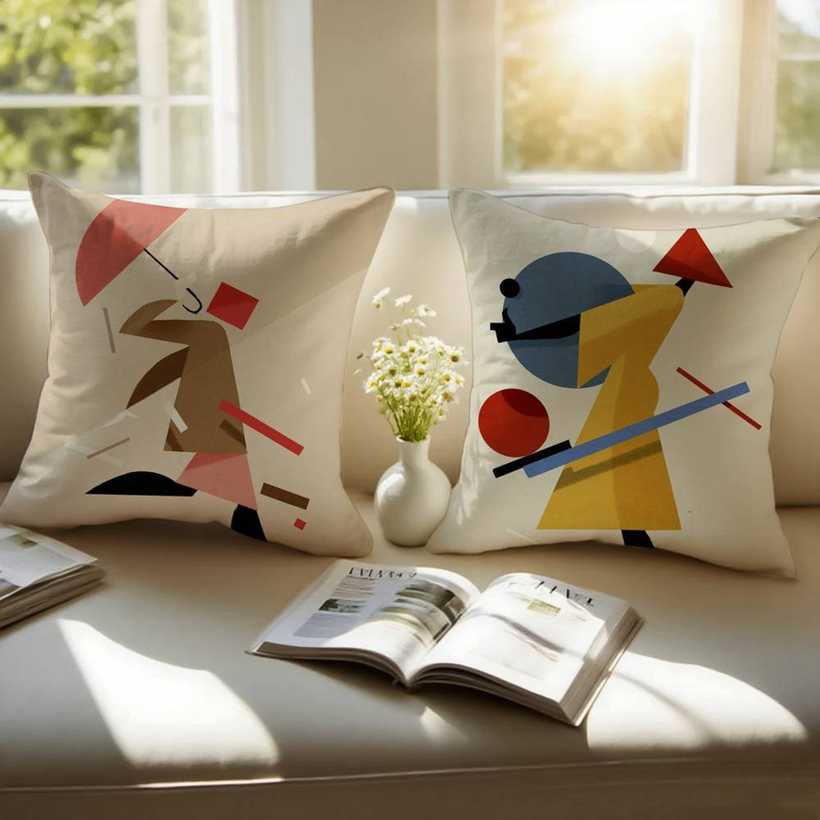 GUOYU HOMEDECOR Kissenbezug aus kurzem Plüsch mit verdecktem Reißverschluss, milbenabweisend, Multicolour, B/B/B: 40,64 x 40,64 x 40,64 cm - Bild 3