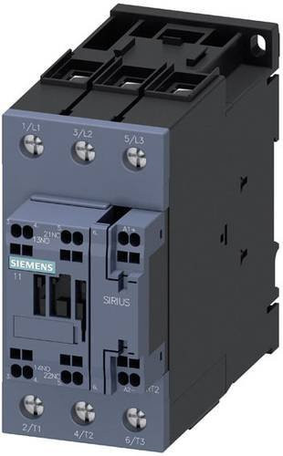 Siemens Bahnschütz 3RT2035-3XJ40-0LA2 in Grau mit 1 Schließer, 1 Öffner, 39kW, 690V, 41A und Varistor - Bild 1