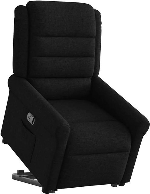 vidaXL Relaxsessel mit Aufstehhilfe in Schwarz aus Stoff mit Armlehnen - Bild 1