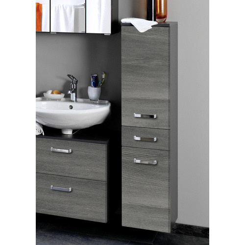 HELD MÖBEL Midischrank Bologna in Grau und Mehrfarbig, B/T/H: 30 x 35 x 130 cm - Bild 2