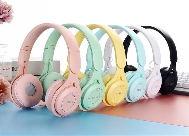 Y08 Bluetooth Headset drahtlose Stereo Kopfhörer faltbar für Sport und Gaming in Blau - Bild 1