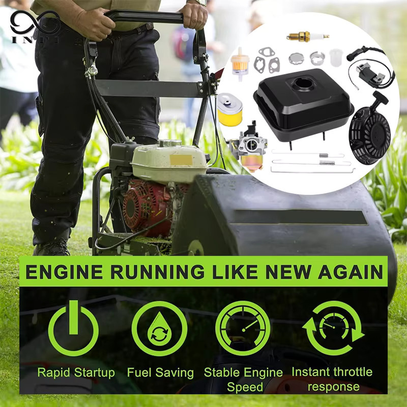Honda All-in-One Gas-Kraftstofftank-Set in Schwarz mit Vergaser, Luft- und Kraftstofffilter sowie Starter-Baugruppe für GX160 GX200 Predator 212 cc - Bild 6