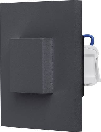 EVN LED-Wandeinbauleuchte LQ41802AD in Anthrazit, IP44, Warmweiß 3000K, 1.8W - Bild 1