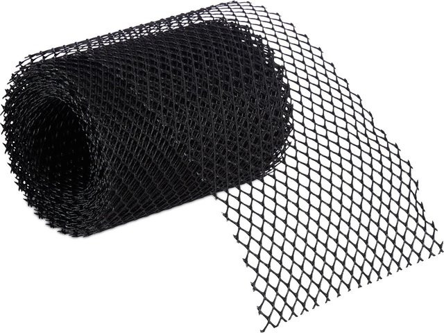 Relaxdays Dachrinnenschutzgitter aus Kunststoff in Schwarz, 2er Set, Breite: 15 cm, Länge: 12 m - Bild 1