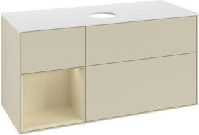 V&B Waschtischunterschrank Finion in Grau lackiert, Breite: 120 cm, Tiefe: 50,1 cm, Höhe: 50,1 cm - Bild 1