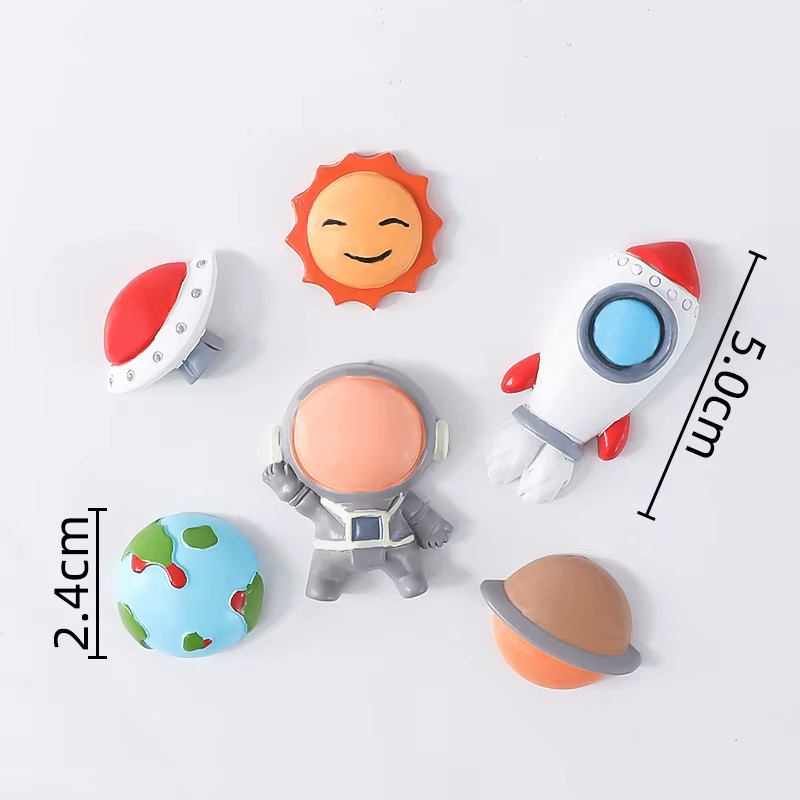 Ataozhekou Tortenaufsatz Weltraum Motiv mit Rakete Astronaut und Planeten für Kinder Geburtstage und Babypartys - Bild 2