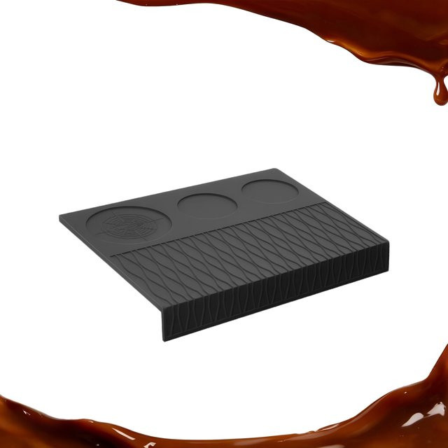 IKAPE Espresso-Manipulationsmatte aus Silikon in Schwarz für deine Tamp-Station - Bild 1
